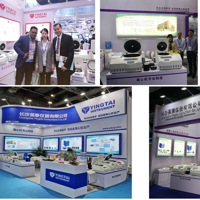 Yingtai centrifuge take Exhibitions all over the world