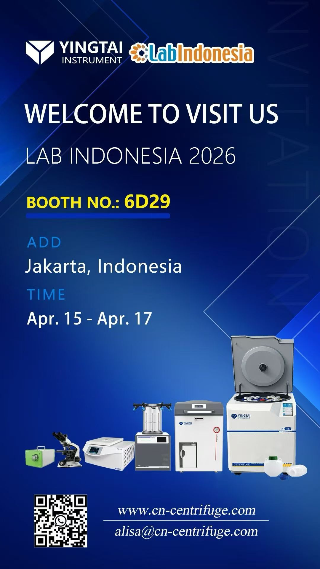 Join Us at LAB INDONESIA 2026 – Booth 6D29!
